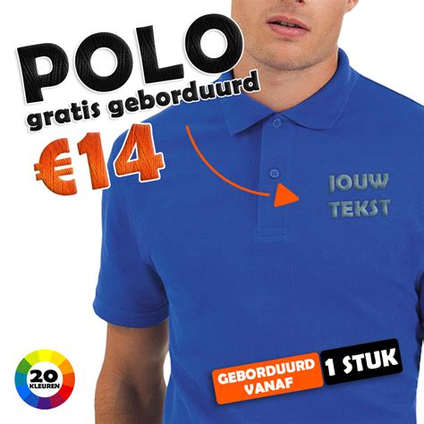 Polo bedrukken of borduren .